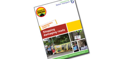 Front cover of our road campaigner's guide