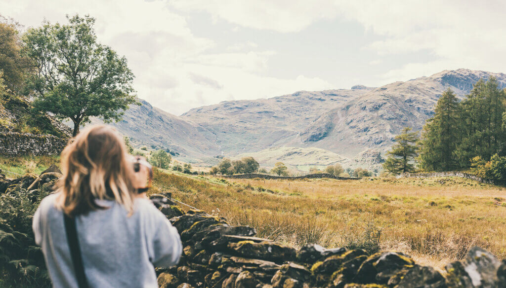 Woman in Lake District