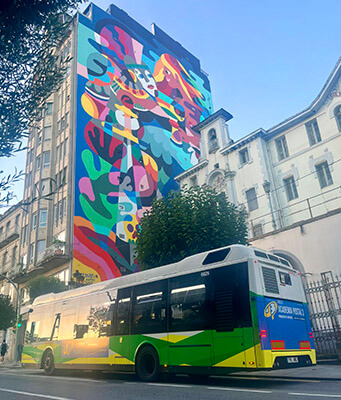 Bus in Vigo