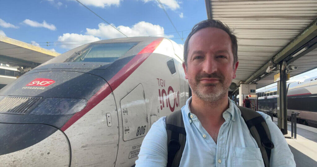 Michael with a TGV
